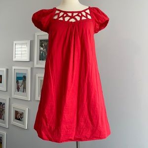 Anthropologie Maeve Cut Out Knee Length Dress